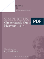 On Aristotle On The Heavens 1 1 4 Ancient Commentators On Aristotle PDF