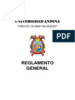 Reglamento General de la Universidad Andina Néstor Cáceres Velásquez