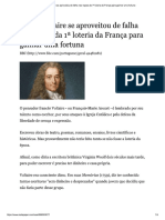 Como Voltaire se aproveitou de falha nas regras da 1ª loteria da França para ganhar uma fortuna