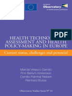 Health Technology Assessment and Health Policy-Making in Europe Current Status, Challenges, and Potential