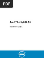 Toad™ For Mysql 7.9: Installation Guide