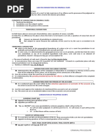 Criminal Procedure (Condensed) - Inigo