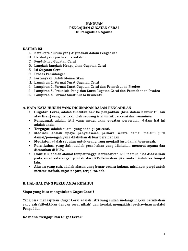 Contoh Surat Gugatan Cerai Yang Benar Interior Design Ideas 2015