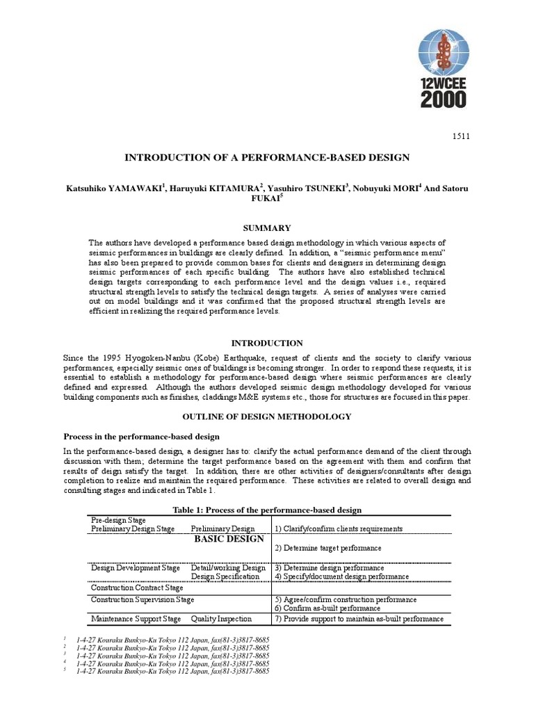 Introduction of A Performance-Based Design | PDF | Plasticity (Physics ...