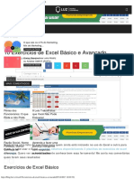 10 Exercícios de Excel Básico e Avançado - Blog LUZ