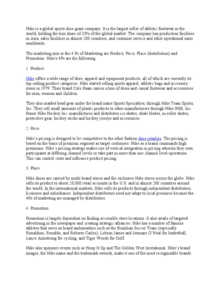 nike international marketing