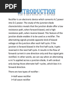 Physics Class 12 Full wave rectifier project file