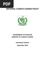 National Climate Change Policy 2012