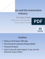 Tata Motors and The Automotive Industry: Emily Frey, Eric Harmon, Arielle Hord, Caitlin Kantosky