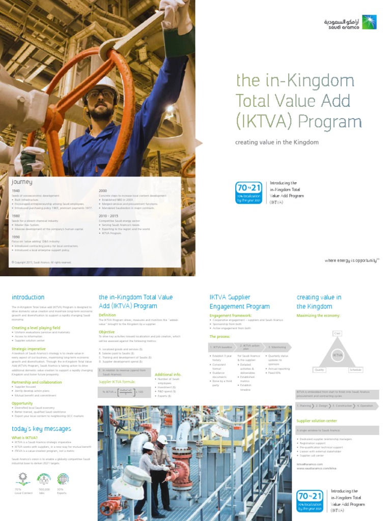 Iktva Brochure En Pdf Saudi Arabia Procurement