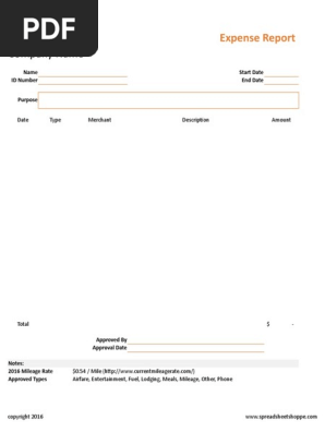 Expense Report