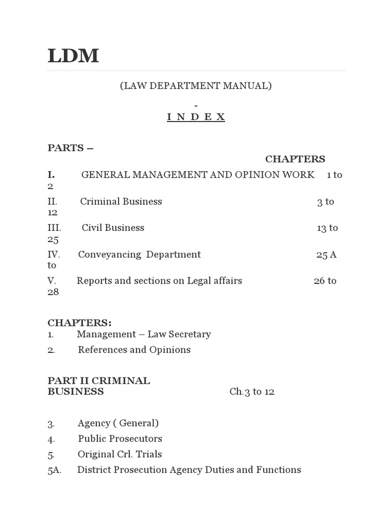 Law Department Manual.pdf Advocate Prosecutor