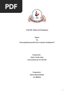 Download Does Population Growth lead to Economic Development Research Paper for Course CMN 305 Media  Development at IUB Bangladesh by Sharif Shabbir SN36799973 doc pdf