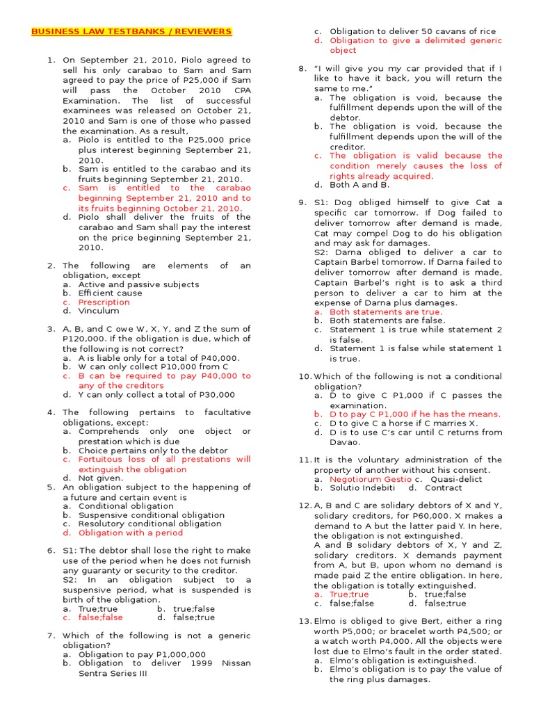 Practice 1 (business law study material) Law Of Agency Consideration