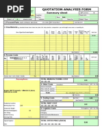 Quotation Analysis Form Overview | PDF | Business | Economies
