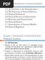 Chapter 1: Introduction To Financial System