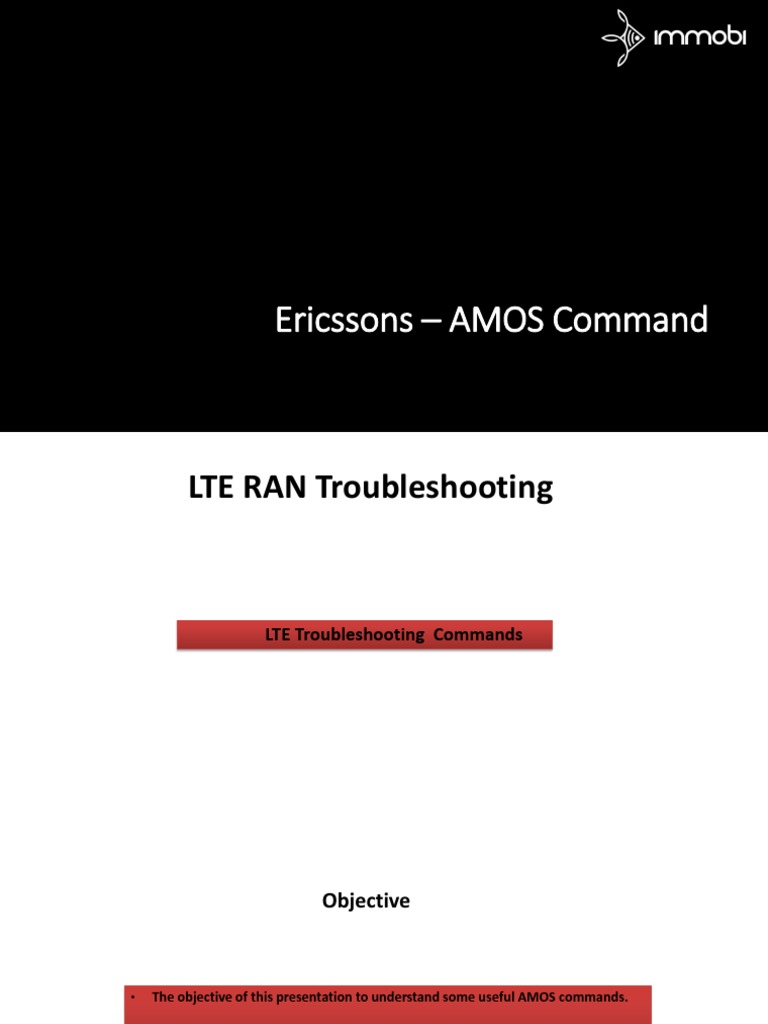 AMOS Commands for Ericsson LTE RAN | PDF | Computer Networking ...