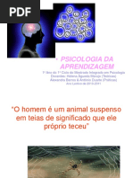 1ª E 2ª AULAS Psicologia Da Aprendizagem