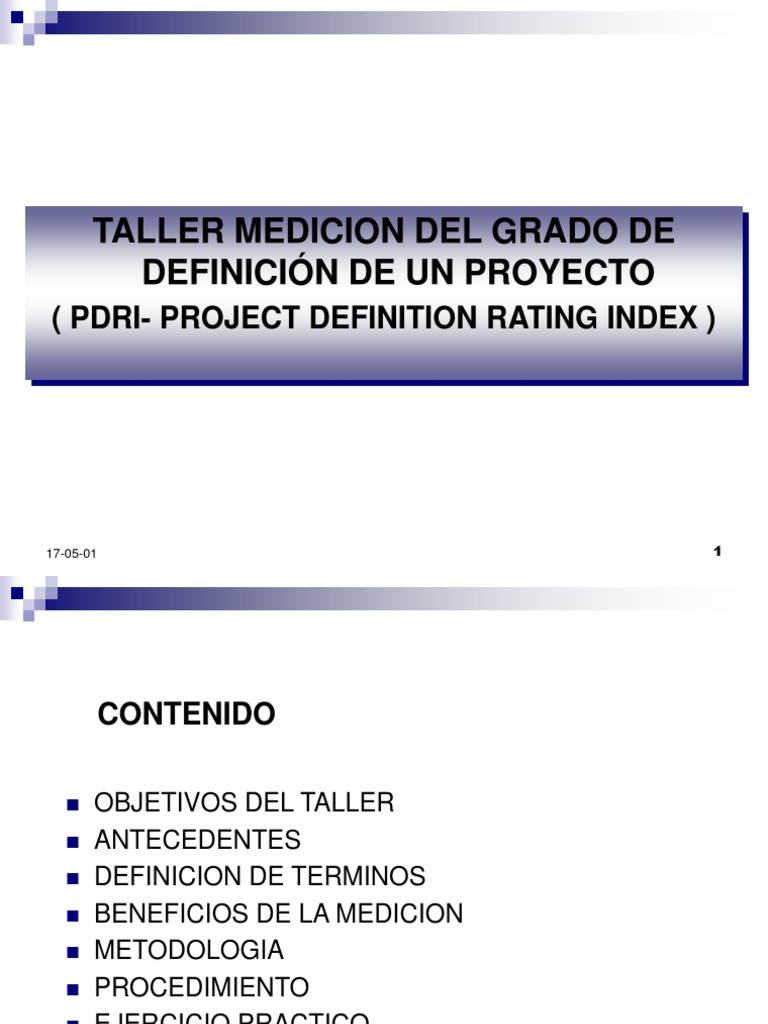 Medición del PDRI en Proyectos | PDF | Business