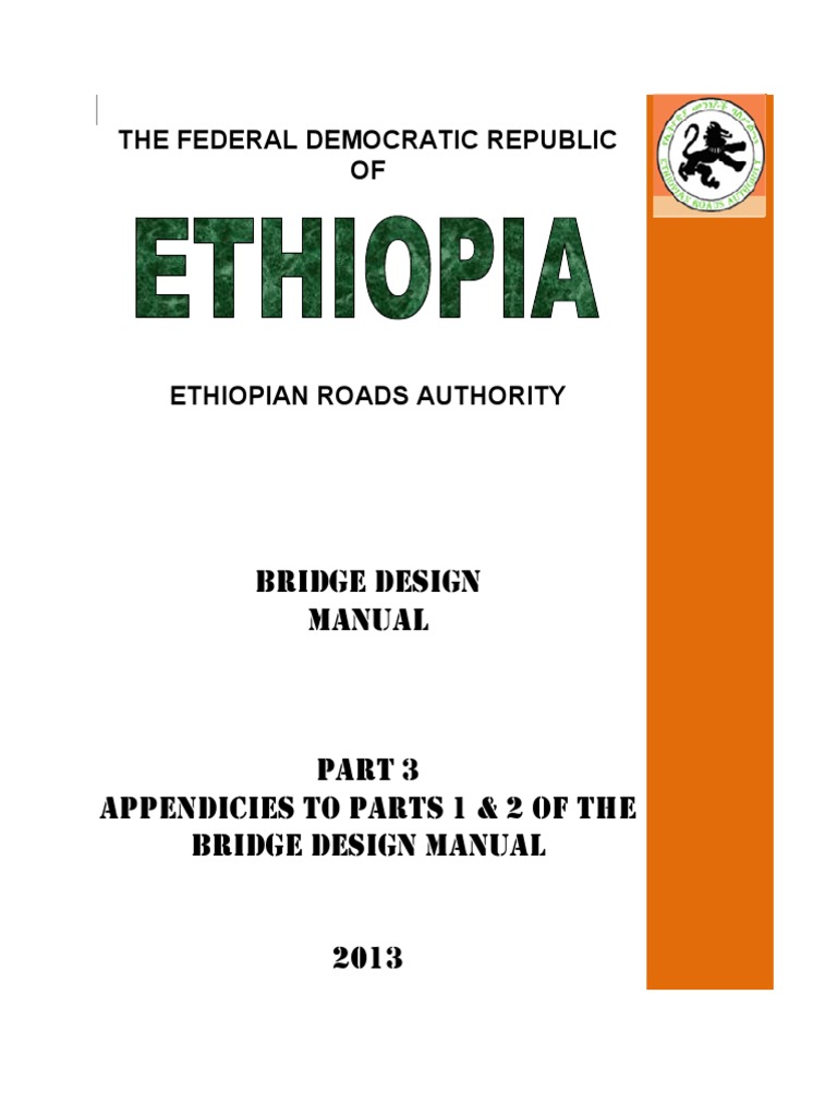 Ethiopian Bridge Design Manual 2013 | PDF | Prestressed Concrete ...
