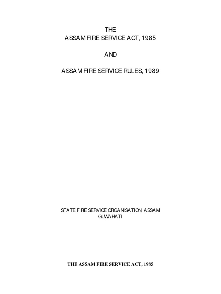 Assam Fire Service Acts | Download Free PDF | Fine (Penalty) | Arbitral ...