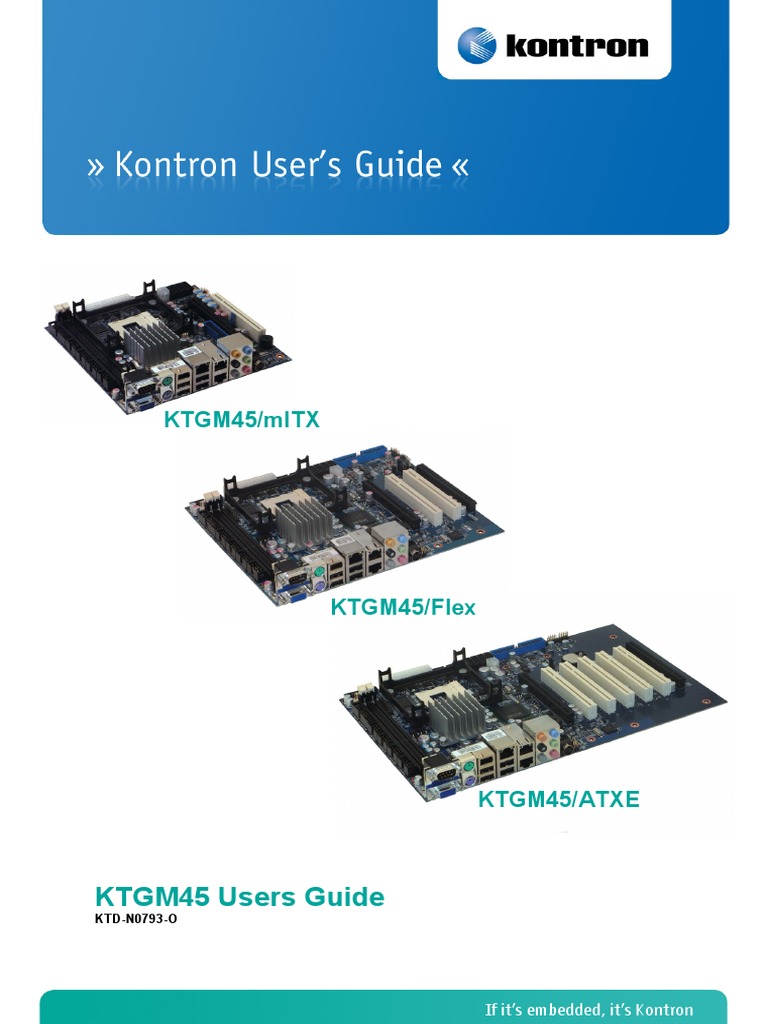 Kontron PDF | PDF | Bios | Manufactured Goods
