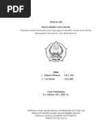 Makalah Manajemen Pemasaran Bank