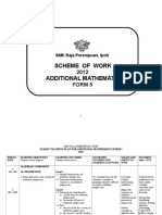 Scheme of Work Add Maths T5 2012