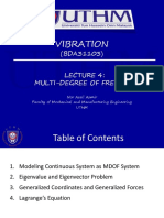Vibration: (BDA31103) Multi-Degree of Freedom