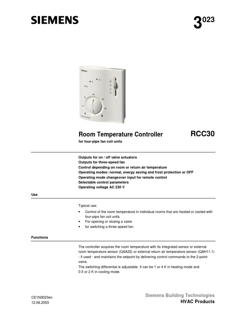 Simens 5en Hvac Switch