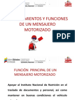 Planteamientos y Funciones de Un Mensajero Motorizado