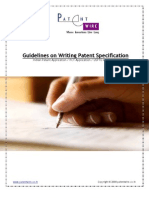 Guidelines on Writing Patent Specification