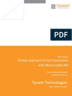 White Paper - Flexible Approach to Test Automation With Measureable ROI