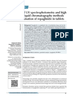 Comparison of UV and HPLC Methods for Repaglinide Analysis