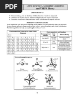 (Exp 14) Lewis Structures, Molecular Geometry