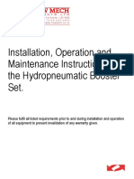 Install and maintain your hydropneumatic booster set