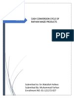 Cash Conversion Cycle of Rafhan Maize Products