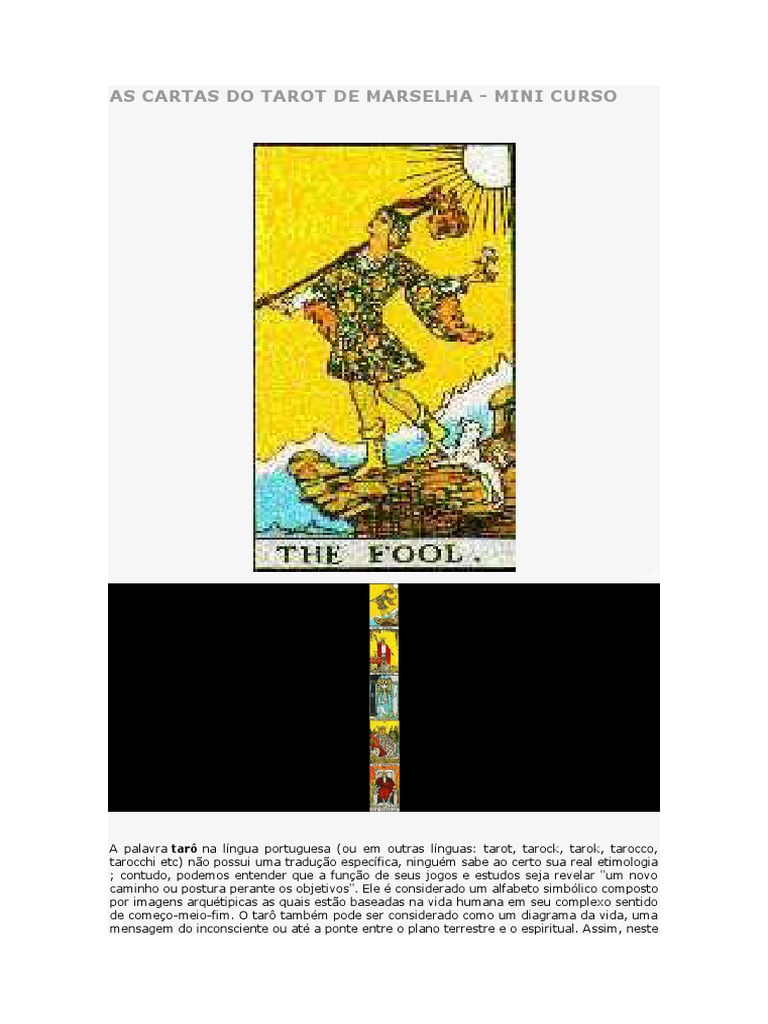 As Cartas Do Tarot de Marselha | PDF | Tarô | Science