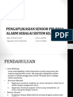 Pengaplikasian Sensor Pir Pada Alarm Sebagai Sistem Keamanan