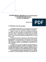 Los Progresos Cientificos y Tecnologicos y Los Derechos Humanos La Era Informatica