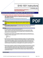 EHS 1001 Compliance Forms