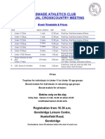 2010 Event Timetable &amp; Prizes