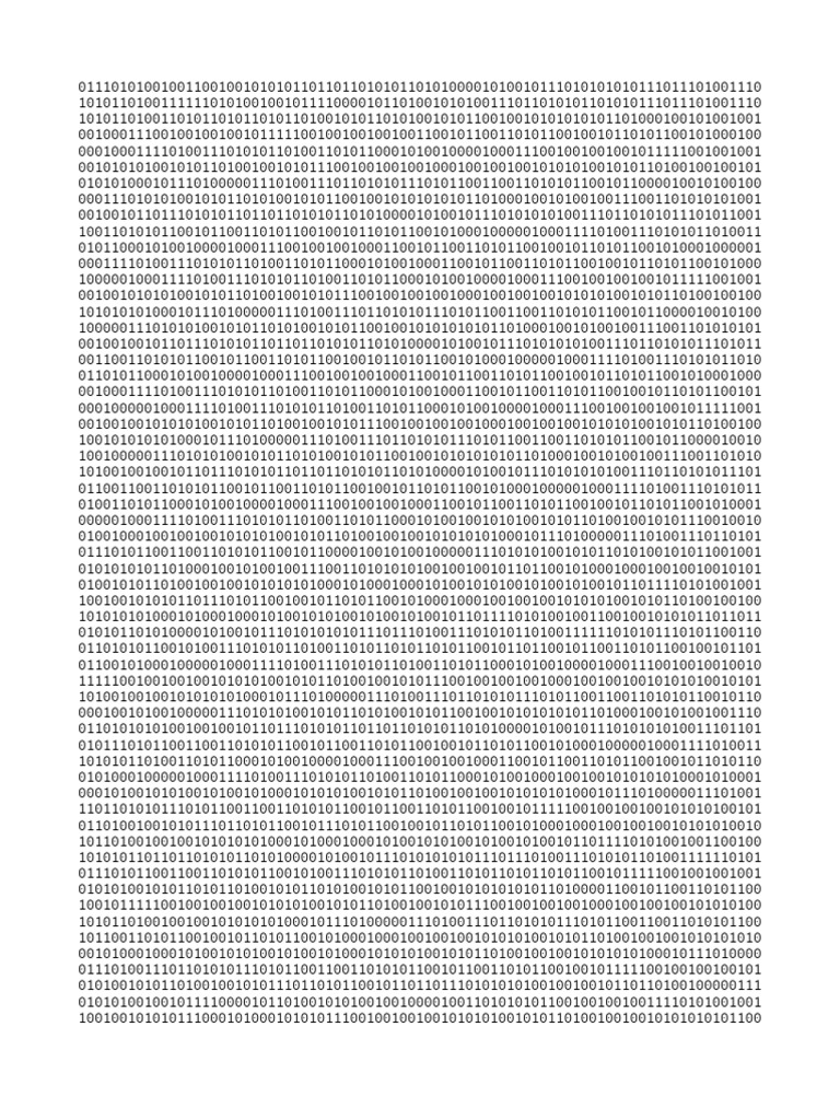Binary Code 74 | PDF