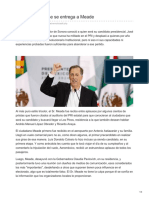 28/Diciembre/2017  Priismo Sonorense Se Entrega a Meade