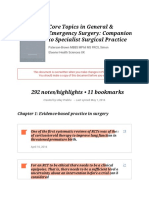 Notes From "Core Topics in General & Emergency Surgery: Companion To Specialist Surgical Practice"