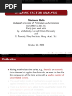 Dynamic Factor Analysis: Marianna Bolla