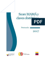 Score Mamá 2017 y Claves Obstétricas - Protocolo