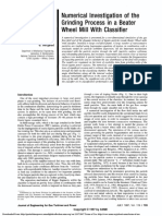 Numerical Investigation of The Grinding Process in A Beater Wheel Mill With Classifier