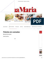 Revista Ana Maria - Polenta em Camadas
