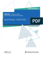 Primaria Ateneo Didáctico 1 Primer Ciclo Lengua Carpeta Coordinador